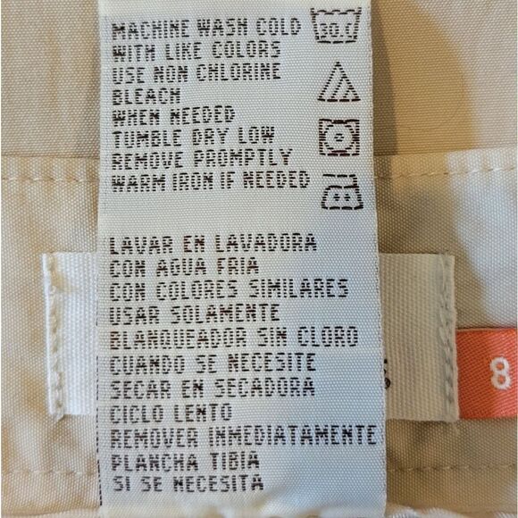 Weatherproof Garment Co. Khaki Roll Tab Outdoor Hiking Bermuda Shorts Size 8 - Picture 5 of 5